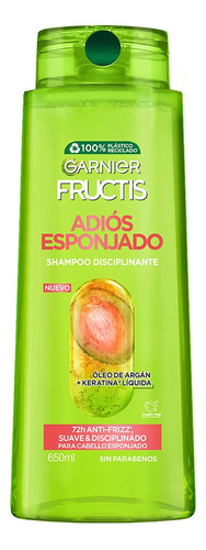  2 Pzs Garnier Shampoo Adios Esponjado Fructis 650ml