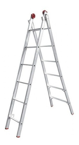 Escada De Alumínio Extensível Dupla 2x9 18 Degraus - Worker