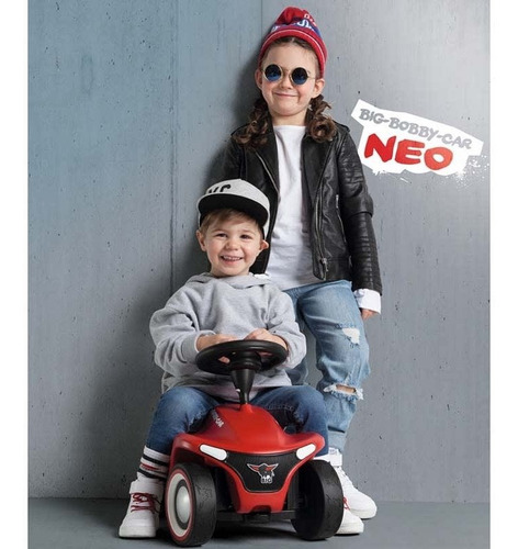 Vehículo Correpasillo Con Volante Big Bobby Car Neo Rojo