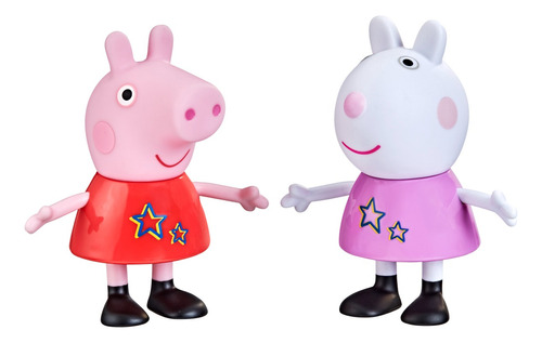 Peppa Pig Y Suzy Set X 2 Figuras 13 Cm Original Teletiendauy