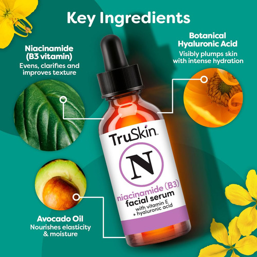 Sérum Truskin (b3) De Niacinamida Para Rosto 30 Ml Com Hialu