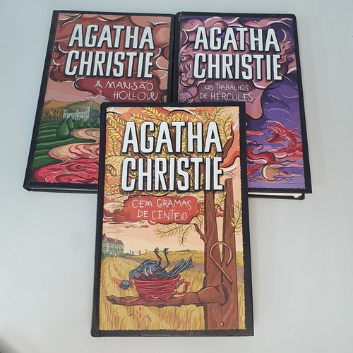 3 Livros Agatha Christie - A Mansão Hollow/ Cem Gramas De Centeio /os Trabalhos De Hércules - V2863