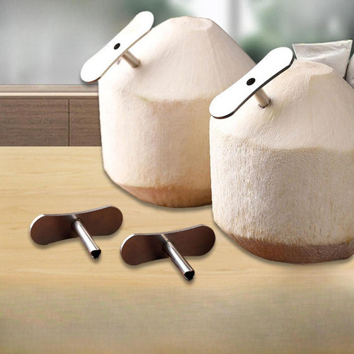 Abridor De Cocos, Perforador De Paja, De Acero Inoxidable,