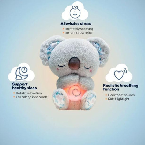 Evora Respirando Koala Bebé Compañero Sueño Koala Calmante