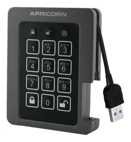 Apricorn Aegis 480gb Padlock Usb 3.0 Solid State Drive