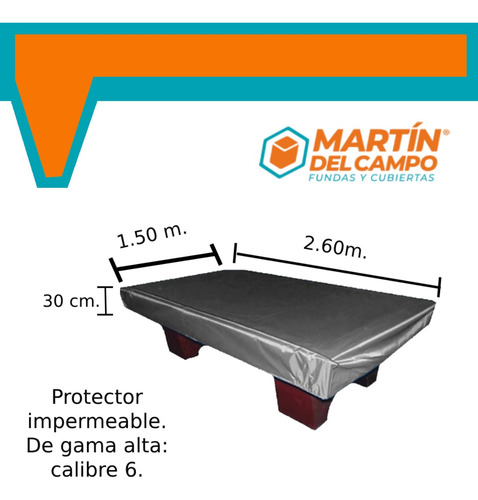 Funda Vinipiel Negra Para Mesa De Billar. Impermeable