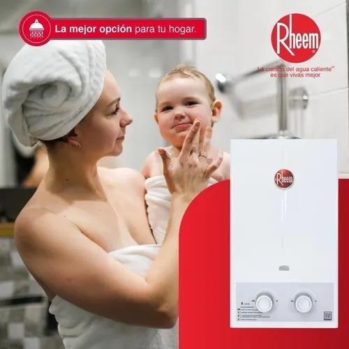 Imagen 3 de 7 de Calentador Rheem 8 Litros Tiro Natural Mécanico Gas Propano