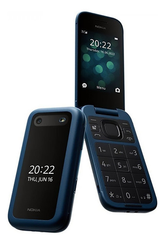 Nokia Flip 2660 Teclado Y Tapa - Adultos Mayores - Boton Sos