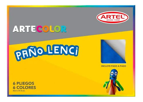 Pack Artel 6 Pliegos De Paño Lenci Artecolor 26,5 X 37,5 Cm