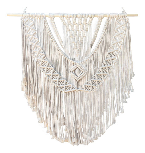 Imagen 1 de 6 de Tapiz De Algodón Fino 100% Hecho A Mano Macramé Para Colgar