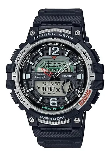 Reloj Casio Fishing Gear Wsc-1250h-1av. Fases Lunares