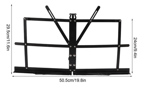Atril Para Teclado, Soporte Para Partituras, Negro Para Priv