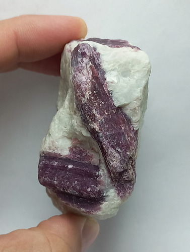 Turmalina Paraiba Rosa, Matriz De Albita * Yabadabadoo Rocks Rosa E Branco