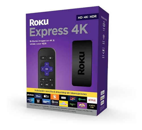Roku Express 4k/4k+ (con Control De Voz) Streaming 2021 