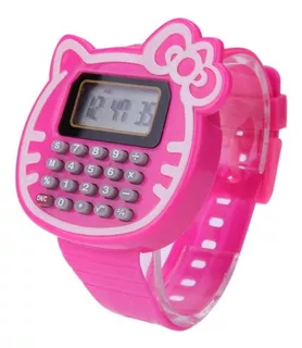 Reloj Pulsera Hello Kitty Con Calculadora Para Niñas