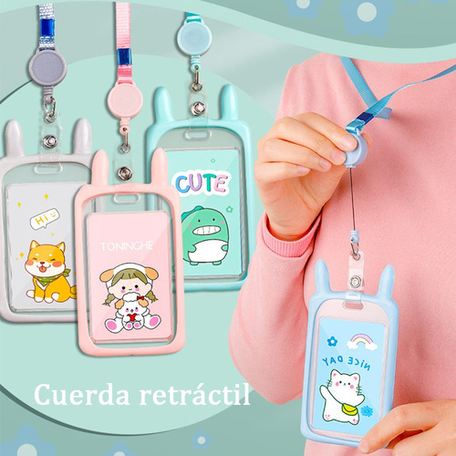 . Gafete Lanyard Cinta, Silicona Suave, Lindo, Campus,