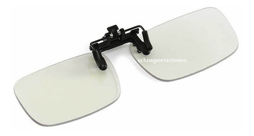 Imagen 3 de 4 de Gafas De Clip, Para Bloqueo Filtro Uv Luz Azul - Original -