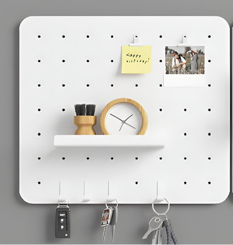 Organizador De Pared X2 Más Accesorio 45x40cm Blanco