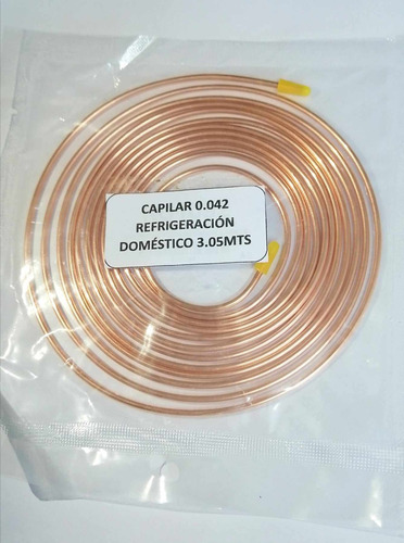 Tubo Capilar 0.042 Mide Largo 3.05mt Para Refrigeración