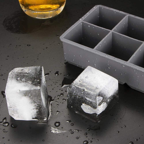 2 Piezas De Silicona Cuadradas 6 Trozos De Whisky