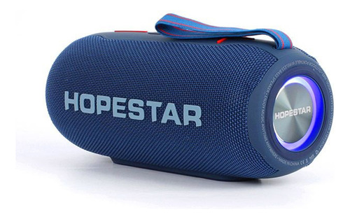 Parlante Hopestar Hop49blue Protección Ipx6 Luces Led 10w