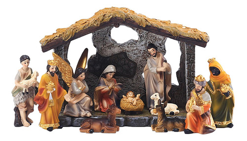 Resina Sagrada Familia Nacimiento De Jesús Figurilla