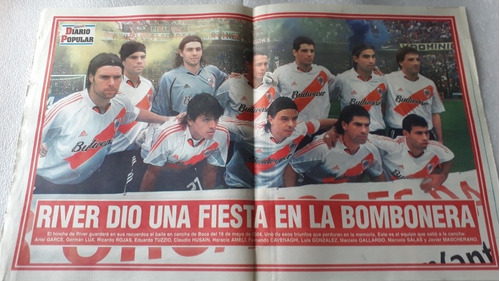 Póster River En La Bombonera 2004. Impecable. 