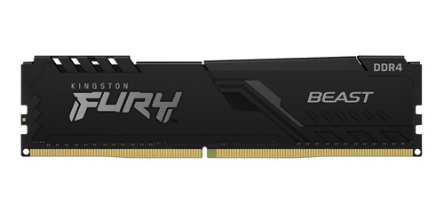 Imagen 1 de 4 de Memoria RAM Fury Beast DDR4 gamer color negro 8GB 1 Kingston KF426C16BB/8