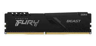 MEMORIA RAM FURY BEAST DDR4 GAMER COLOR NEGRO 8GB 1 KINGSTON KF426C16BB/8