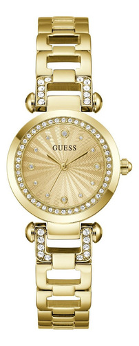 Relógio analógico de aço inoxidável Guess GW0869l4 feminino