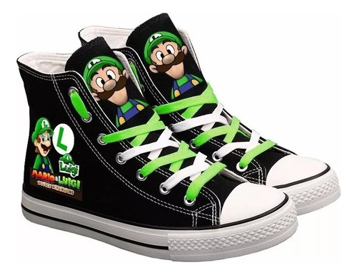 Zapatos De Lona Super Mario Bros, Zapatos De Skate A La Moda