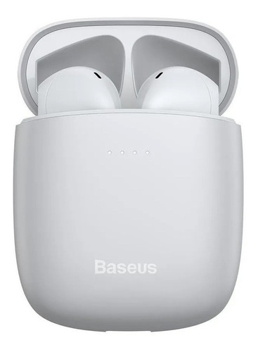 Auriculares in-ear inalámbricos Baseus W04 Pro white con luz LED