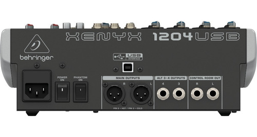 Imagen 2 de 6 de Behringer Xenyx 1204 Mezclador Usb 12 Canales Consola