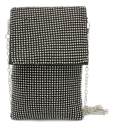 Phone Bag Porta Celular Bandolera Noche Fiesta Mujer Strass