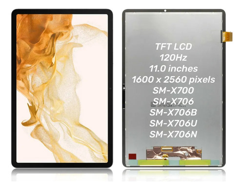 Pantalla Táctil Lcd P0m Para Tab S8 Sm-x700