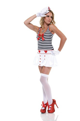 Disfraz De Marinera Sexy Para Mujer Talla: S/m Halloween