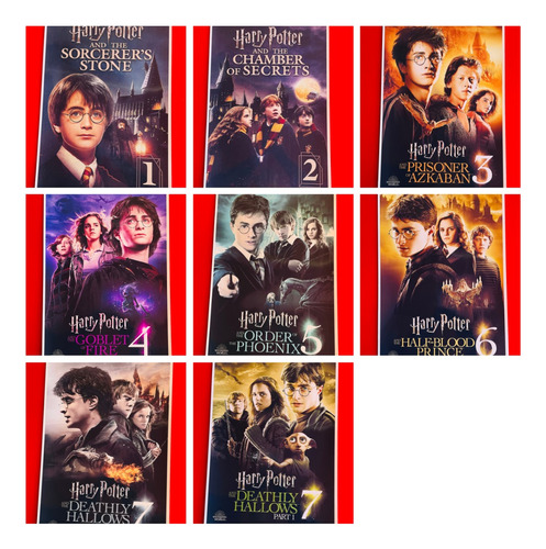 Posters Harry Potter X8- 48x33 Cms + 40 Postcards 