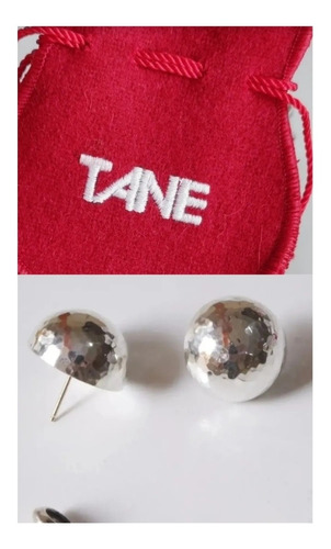 Tane Aretes Media Esfera G 100% Originales Plata  Fina 925