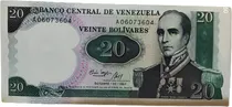 Comprar Billetes Venezolanos Colección Veinte Bolívares 1987