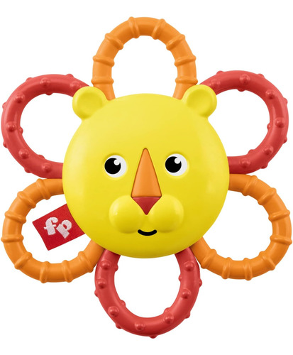 Fisher-price Take & Teethe Lion 3m+ Juguete Sonajero Amarill