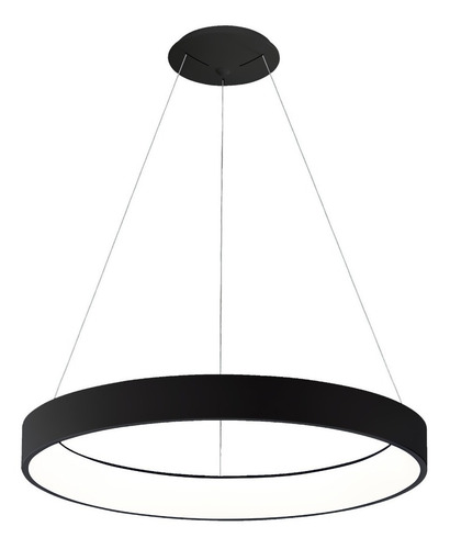 Imagen 5 de 5 de Lampara De Techo Aro De Luz Decorativa Para Oficinas Alb