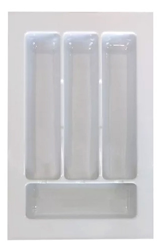 Cubiertero Organizador Plástico Cajón Cocina Gris 30 X 49 Cm