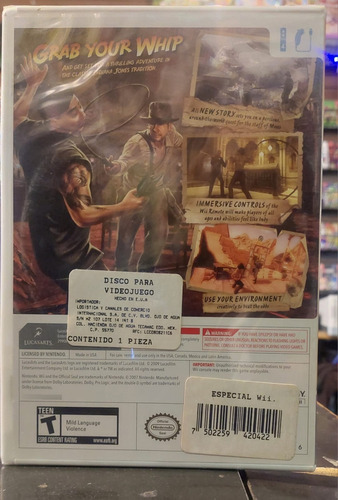 Nintendo Wii Indiana Jones And The Staff Of Kings Wii Fisico (Reacondicionado)