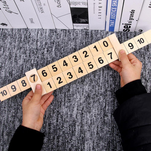 Aritmética Matemática De Madeira Aprendizagem De Adição