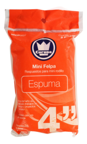 Mini Felpa De Espuma 4 Duo Pack Marca Corona 12 Pz
