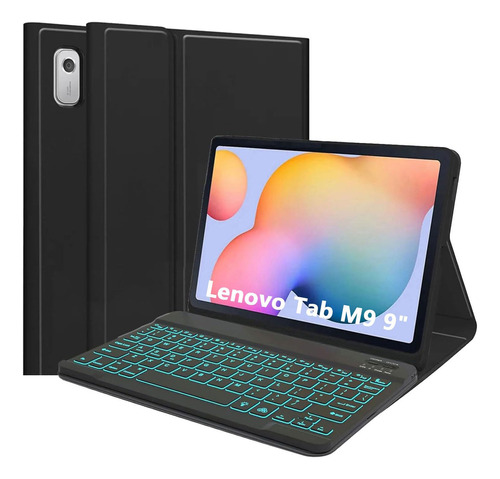 Funda Teclado Retroiluminado Para Lenovo Tab M9 9  Version 7