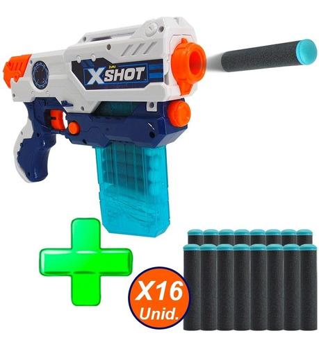 Pistola De Dardos X-shot Hurricane 3693 18 Mts + 16 Dardos