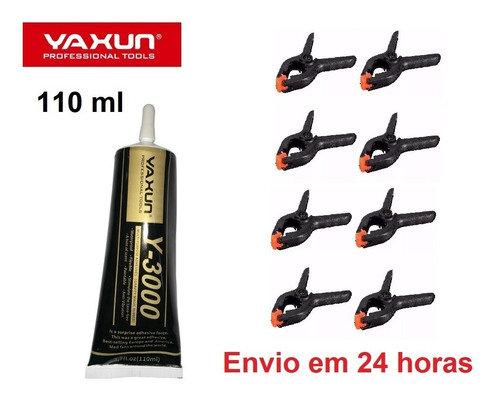 Cola Yaxun Y3000 Preta + 8 Grampo Multiuso Melhor Que Y7000