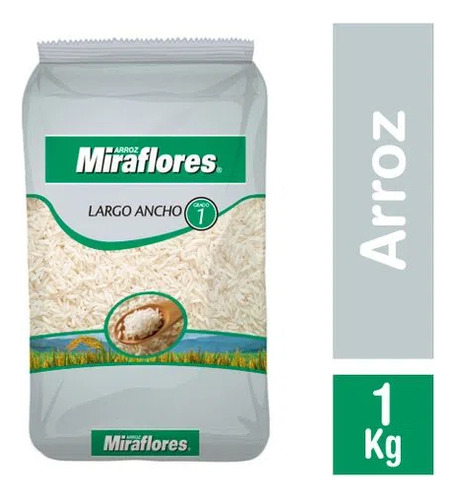 Arroz G1 Largo Ancho Miraflores  1kl(10uni)super