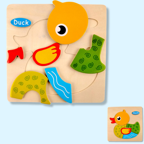 Set De 10 Rompecabezas De Madera 3-d Didáctico Infantil